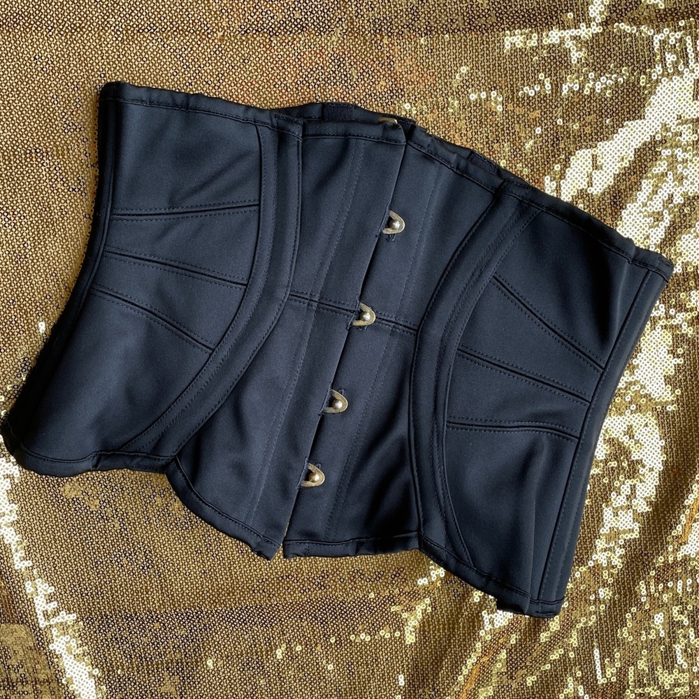 Agent Provocateur Sz 4 Black Waspie / Belt / Corset under bust - Picture 2 of 7